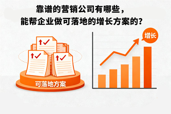靠譜的營銷公司有哪些，能幫企業做可落地的增長方案的？
